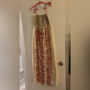 Floral Embroidered Maxi Dress